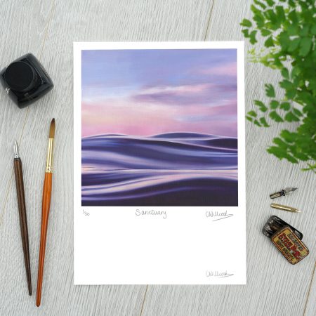 Relaxing painting of the ocean - fine art print A4