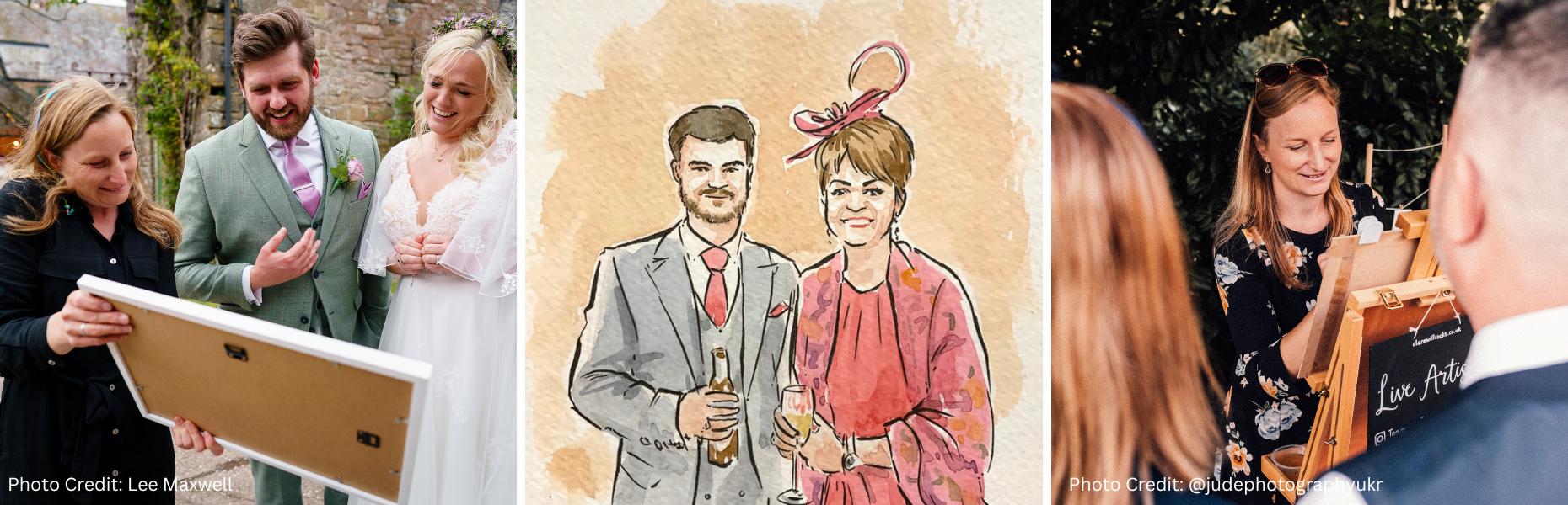 Guest portrait artist in Devon